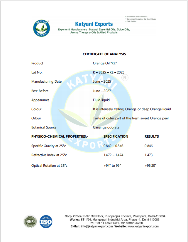 Tinh dầu cam Ngọt (Ấn Độ) - Ảnh 2